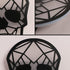 Battery Wall Lamp with RGB Color and Changing APP, Magnetic Cordless Skull Wall Sconces with Music Rhythm, Modern Smart