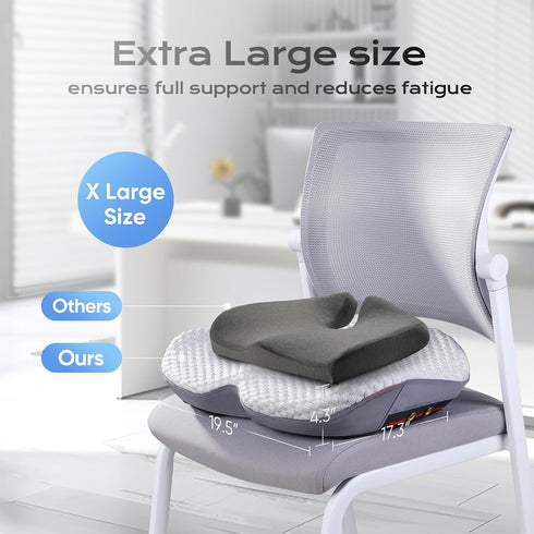 KWYBOW Tailbone Seat Cushion for Pain Relief X-Large,Ergonomic Office Chair Cushions for Butt Hip Lower Back & Sciatica