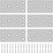 6PCS Mending Plates, 3.11'' x 1.57'' Flat Metal Bracket with Holes, Stainless Steel Connector