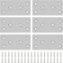 6PCS Mending Plates, 3.11'' x 1.57'' Flat Metal Bracket with Holes, Stainless Steel Connector