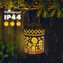 2 Pack Kaixoxin Solar Garden Decor Metal Lantern Sunflower Table Lamp Bronze Outdoor Dercoration Great Gift for Women