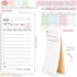 20 Pack 1000 4 Server Note Pads Bulk Guest Checks Books for Servers,Total Sheets Server Orders Paper Colors Food