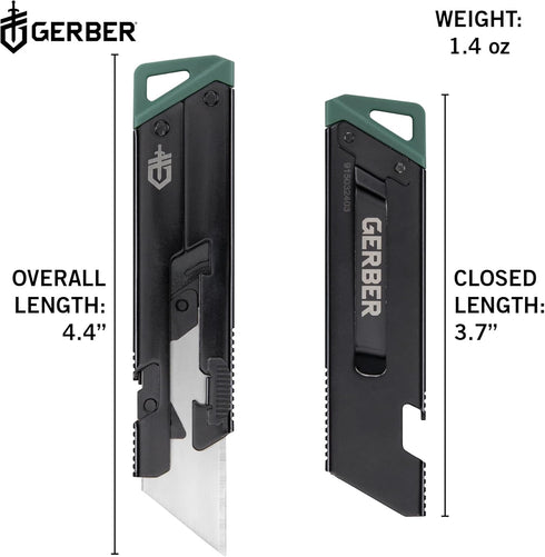 Gerber Gear EAB Utility Knife, Clips to Pocket or Keychain with Replaceable Razor Blade for Everyday Carry, EDC Gear