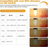 BRIMAX F15 8W LED Porch Light Bulb, E26 Medium Base, Dimmable 2700K Warm White, 4 Pack