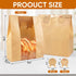 50 Bags.(13.7x8.2x3.7 in),Packaging Bakers.Package 60 Pcs Bread Bags for Homemade Bread With Window Sourdough Paper
