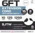 IRON FORGE CABLE Inline Extension Cord with On-Off Switch 6 FT, 16/3 SJTW Power Switch with 3 Prong - Black Household Outlet Electrical Switch 10 AMP for Indoor & Outdoor - ETL Listed