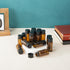 10ml Amber Small Glass Vials, 50pcs with Screw Caps