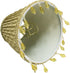 CSO-1036-5AGL 3 5 4.5, Royal Designs, Inc. Beaded Ruche Pleat Empire Chandelier Shade with Designer Trim, x x Antique