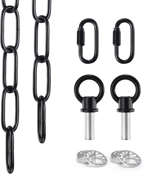 Mr.Color Black Metal Chandelier - Heavy Duty, 6 Feet Chain for Pendant Lights,