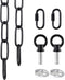 Mr.Color Black Metal Chandelier - Heavy Duty, 6 Feet Chain for Pendant Lights,