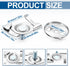 MorningRo 12 15/16 Inch Pcs Spring Steel T Bar Ceiling Clips, Drop Ceiling T Bar Clip with Wing Nut, Electrical Fixture