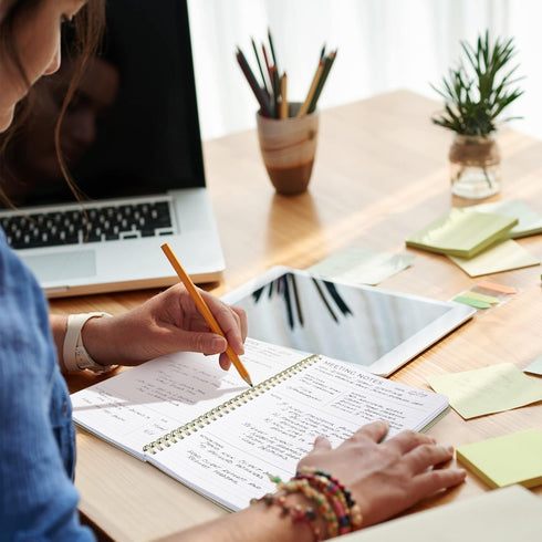 Beautiful Meeting Notebook for Work Organization - Perfect Office Planner Supplies for Women & Men
