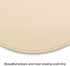 ProElife Cute Round Mouse Pad Mat Waterproof PU Leather 8.66-Inch Mousepad for Home Office Gaming
