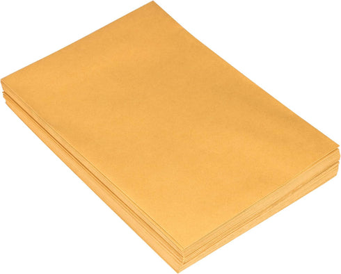JAM PAPER 7 1/2 x 10 1/2 Open End Catalog Envelopes with Peel and Seal Closure, Brown Kraft Manila, 50/Pack