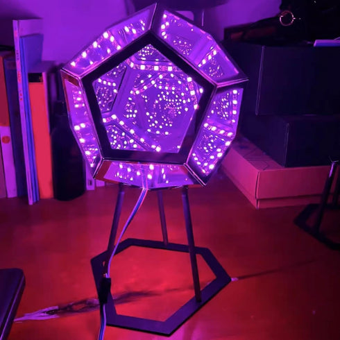 Acogedor Dodecahedron Light, USB 3D Cube Light, LED Desk Table Lamp Light