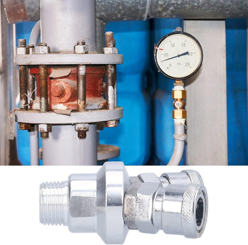 Garosa C-type Quick Connector Air Splitter, Two Way Pneumatic Fittings for Construction Machinery