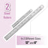 Mr. Pen Steel Rulers, 6 inch and 12 inch Metal Rulers, Pack of 2