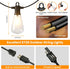 Lights50FT 27 Bulbs (2 Spare)ST38 Dimmable 2700K ZOTOYI Outdoor String Patio Lights with Vintage Edison Waterproof