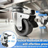 2 inch Set 4, 40KG Swivel Casters of Non Marking TPR Rubber Wheels with Locking Brake, Smooth and Silent Rotation