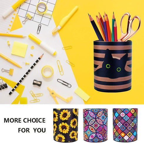 HEYGO Black Cat Pencil Holder, Desk Organizer Accessories for Women and Girls (Black Cat)