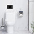A8367BN LANC Bathroom Toilet Paper Holder with Shelf, Brushed Nickel Toilet Paper Roll Holder with Wipes Shelf