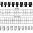 Nut & Bolt Thread Checker - 26 Male/Female Gauges for 14 Inch & 12 Metric Thread Size Identification