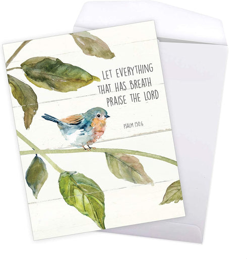 Big Congratulations Greeting Card by The Best Card Company - Beautiful Stationery Congrats - Scripture Birds J7108ICGG