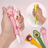 SAIWEILAI ONLINE 72 Pieces Cute Kawaii Pens Set, 36 Animal Fruit Shaped Squishy Pens with 36 Replacement Refills