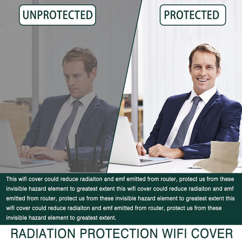HETESER 14in 16.5in, WiFi Router Cover * E m f Router WiFi Guard Protection, WiFi Cover Faraday Cage for WiFi Routers