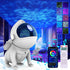 Space Dog Astronaut Star Projector - 21 Color Modes, Bluetooth Speaker, White