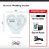 Customizable Color Change LED Sign with Premium USA Made Acrylic Personalized Wedding Design with Illuminated Light Up