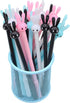 Yansanido 24 Pcs Cat Shape Rolling Ball Pen, 0.5 mm Black Ink Gel Pen for School Supplies