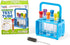 hand2mind Starter Science Test Tube Set, Flat Bottom Test Tubes with Rack, Science Supplies for Kids (Six Tubes)