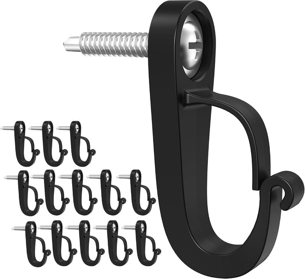 XZUHYE Q-Hanger Hook Screws-in Hooks for Outdoor String Lights and Garage New Year