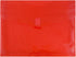 JAM PAPER Plastic Expansion Envelopes with Hook & Loop Closure - Letter Booklet, Red, 12/Pack