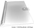 B5 Ring Binder, 26 Rings Loose-Leaf Binder, B5 Folder for Filler Paper, Soft, Transparent