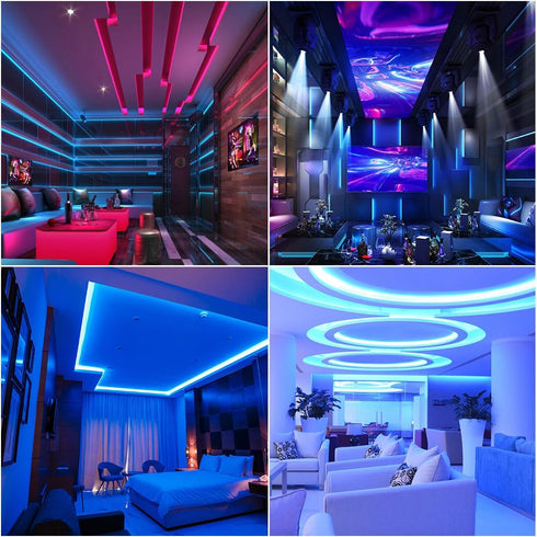 WS2812B 5050SMD 16.4FT 300LED 60LED/m IP30 DC5V IC RGB ECO Individual Addressable LED Strip Light, Flexible Full Color