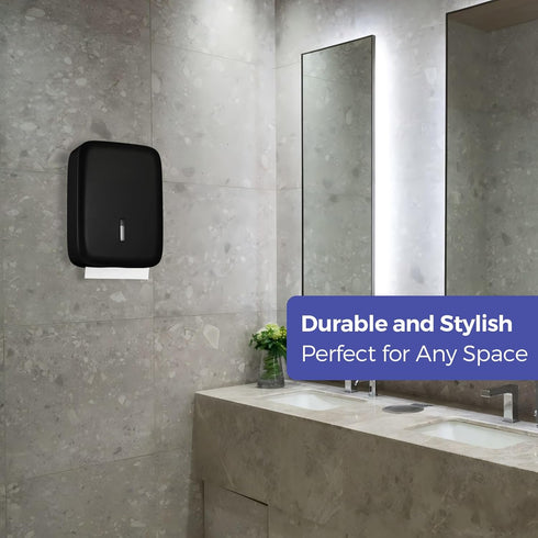 400+ Stardrix Paper Towel Dispenser Wall Mount with Lock Fits Multifold/Trifold/Z-Fold/C-Fold Towels Large Paper Towel