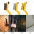 Set 6-Piece Wire Brush for Rust, Paint & Detail Cleaning Brass, Stainless Steel & Nylon Brushes with Curved Handle