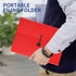 Expanding File Folder, 13 Pockets Accordion Organizer for A4 Letter Size Documents, Red, Ideal for Classroom, Home,