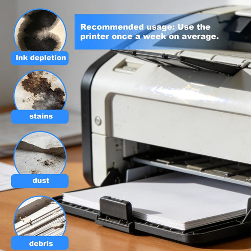 Fukaisu 30Pcs 11.2x8.26in Printer Cleaning Sheets, Universal Cleaning Paper for Inkjet Printers Removes Dust & Debris