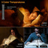 19 3 Dimming Brightness,90 Gritin LED Rechargeable Book Light for Reading in Bed with Memory Function- Eye Caring Color