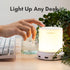 3 Dimmable Macally Small Touch Lamps for Nightstand - Bedside Lamp with USB Port - Way Short Table Lamp for Small