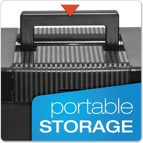 Pendaflex Economy File Box, Black, 10-7/8" H x 13-1/2" W x 10-1/4" D