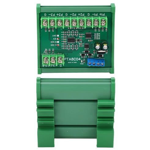 Temperature Sensor Module 4ch PT100 RTD RS485 Board, RTU Resistance Collector PTA8C04 with Rail Housing