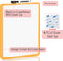 Mr. Pen- Dry Erase Board, 14” x 11” with a Black Dry Erase Marker, Orange Frame, Small White Board, White Board for Kids, White Board for Students, Small Dry Erase Board, Mini White Board by Mr. Pen