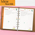 Rancco A6 Planner Inserts To Do List, 90 Pages Colorful 6-Ring Loose-leaf Refills with Divider, Pouch, Ruler