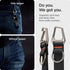 Spigen Life Carabiner Lanyard Keychain Strap for Keys ID Badge Wallet Holder - Black