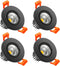 LightingWill 2inch LED Dimmable Downlight, 3W COB Recessed Ceiling Light, Ultra Warm