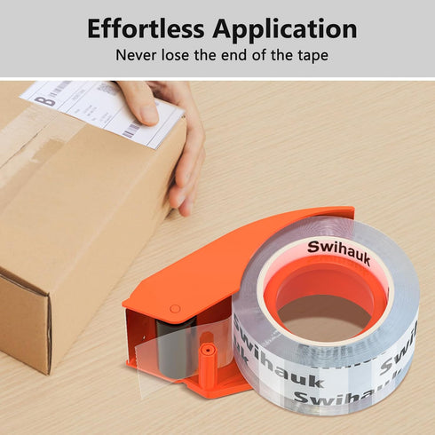 Swihauk Heavy Duty Packing Tape with Dispenser, 1.88 in x 66.6 YDs, Strong & Durable Shipping Tape, 6 Roll + 2 Dispenser